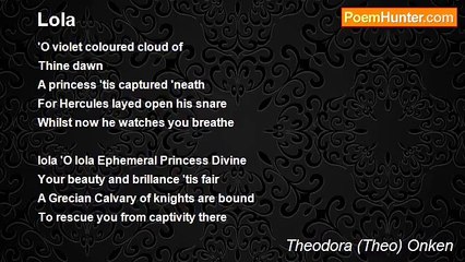 Theodora (Theo) Onken - Lola