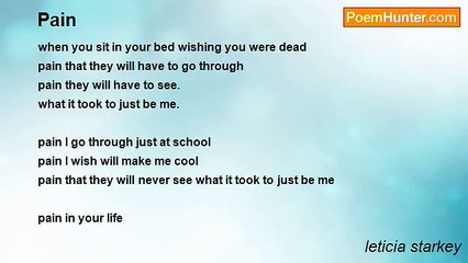 leticia starkey - Pain