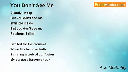 A.J. McKinley - You Don't See Me
