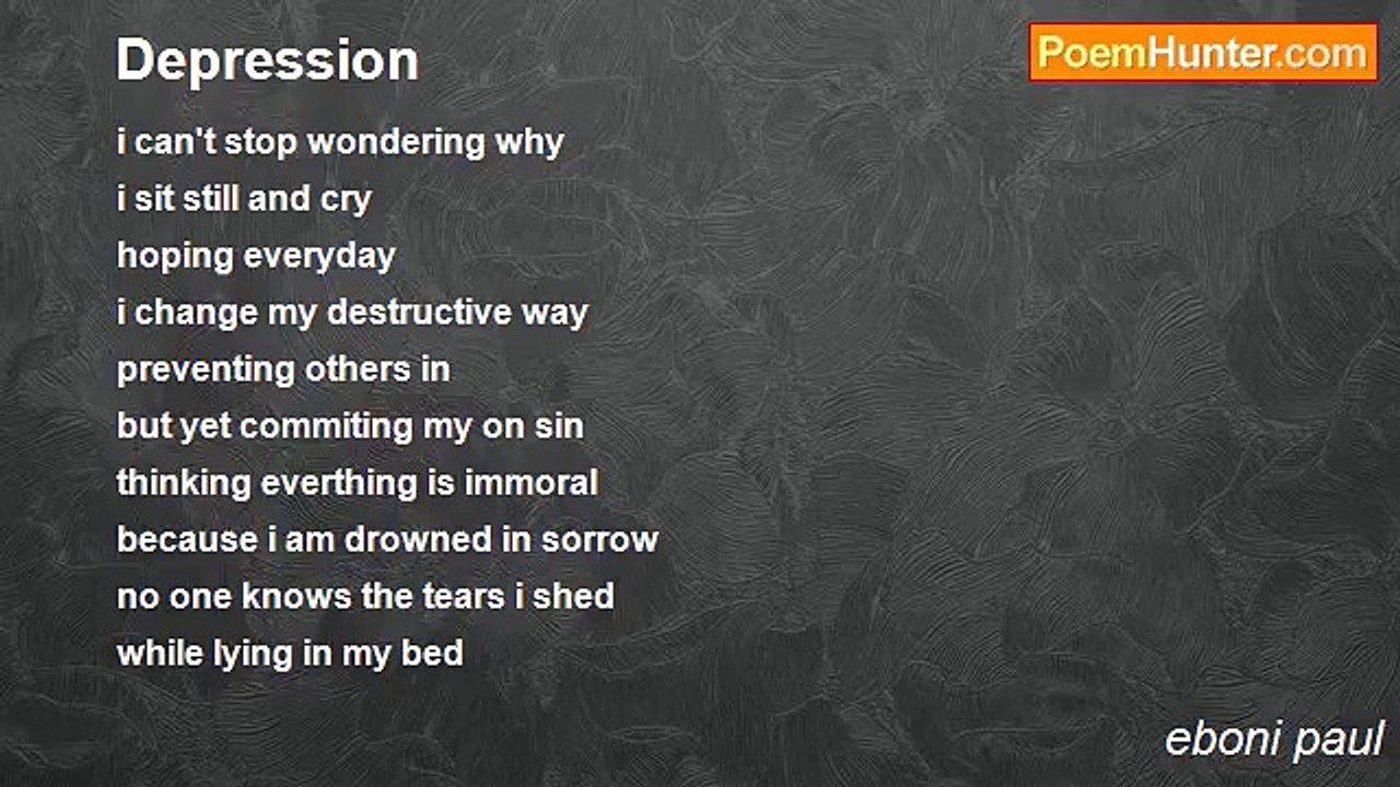 eboni paul - Depression