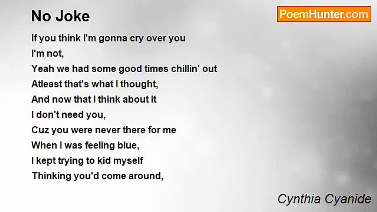 Cynthia Cyanide - No Joke