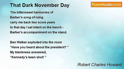 Robert Charles Howard - That Dark November Day