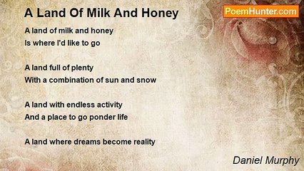 Daniel Murphy - A Land Of Milk And Honey