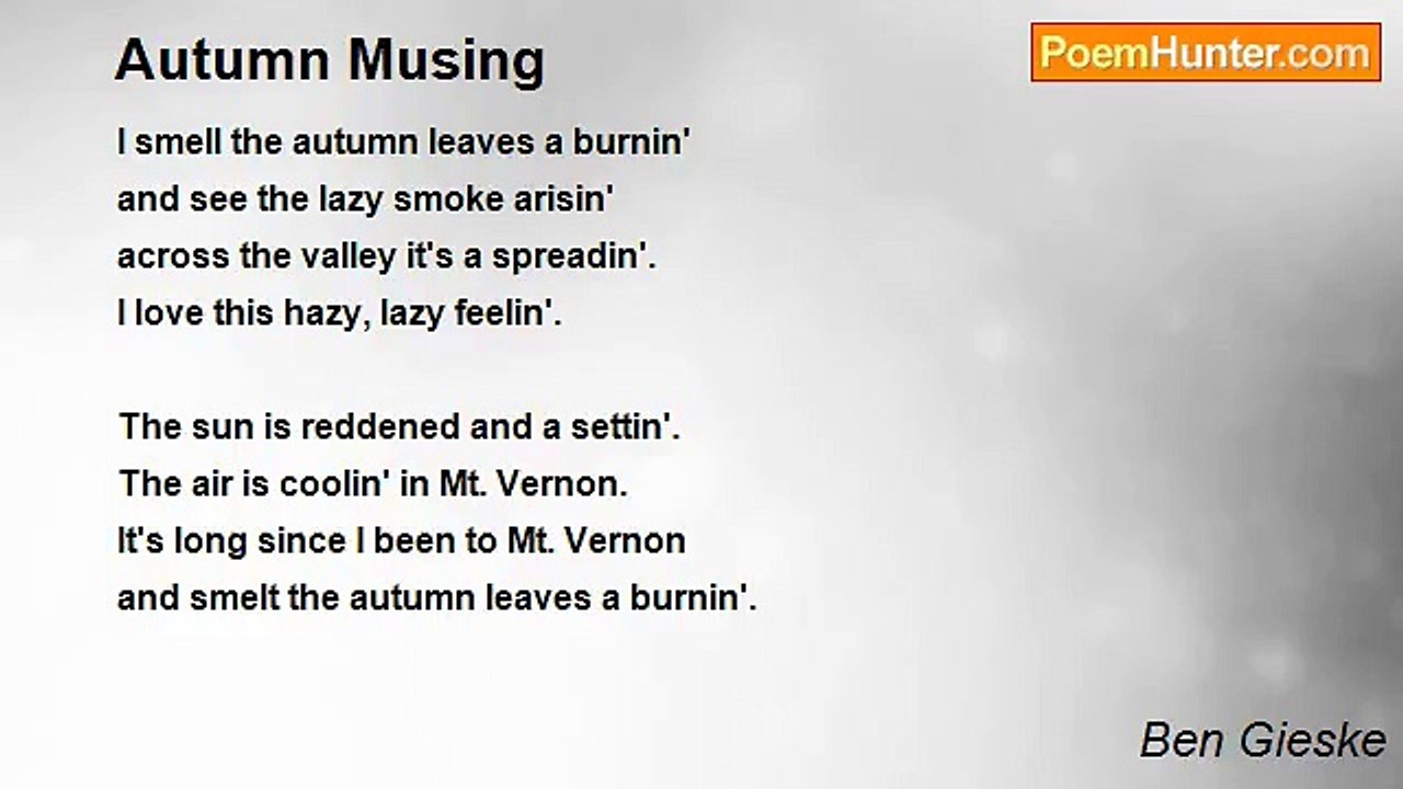 Ben Gieske - Autumn Musing