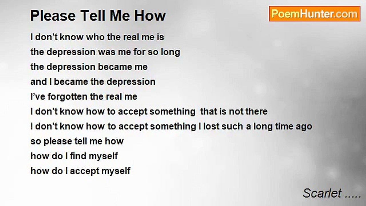 Scarlet ..... - Please Tell Me How