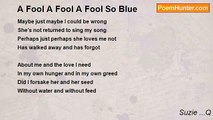 Suzie ...Q - A Fool A Fool A Fool So Blue