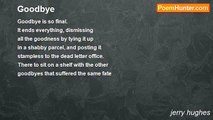 jerry hughes - Goodbye