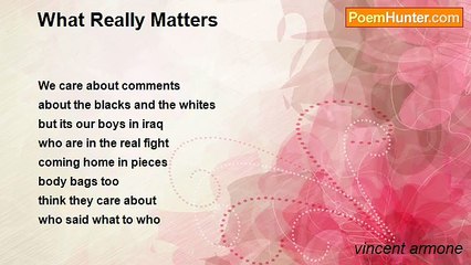 vincent armone - What Really Matters