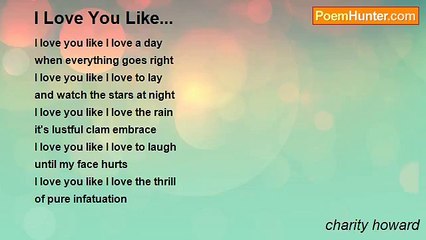 charity howard - I Love You Like...