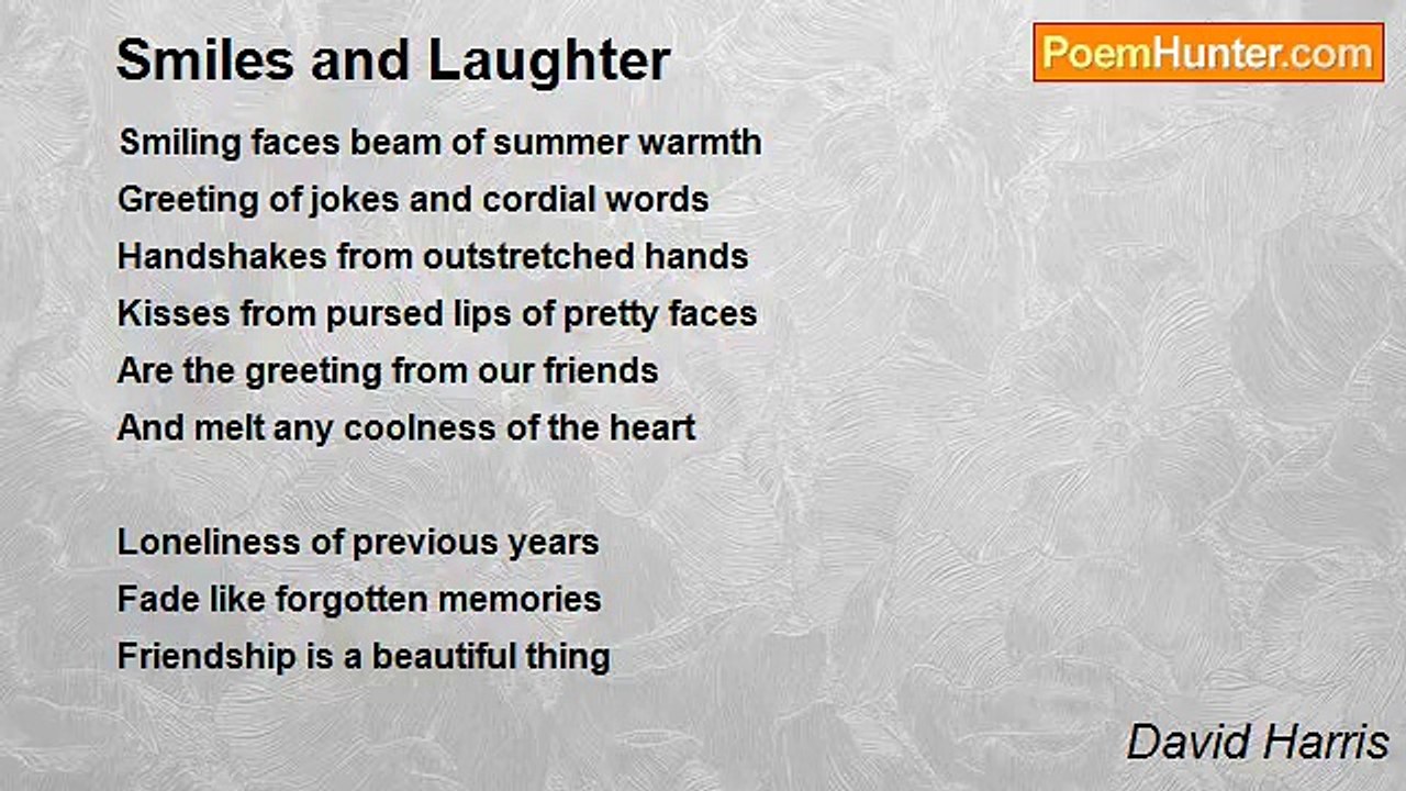 David Harris - Smiles and Laughter