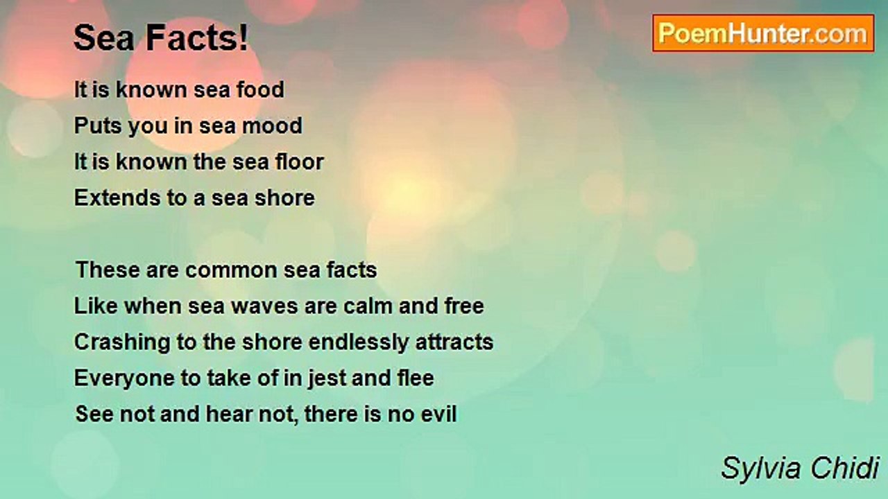 Sylvia Chidi - Sea Facts!