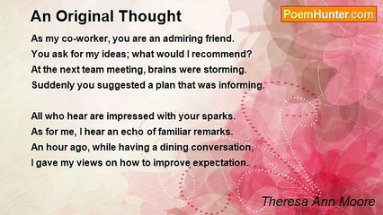 Theresa Ann Moore - An Original Thought