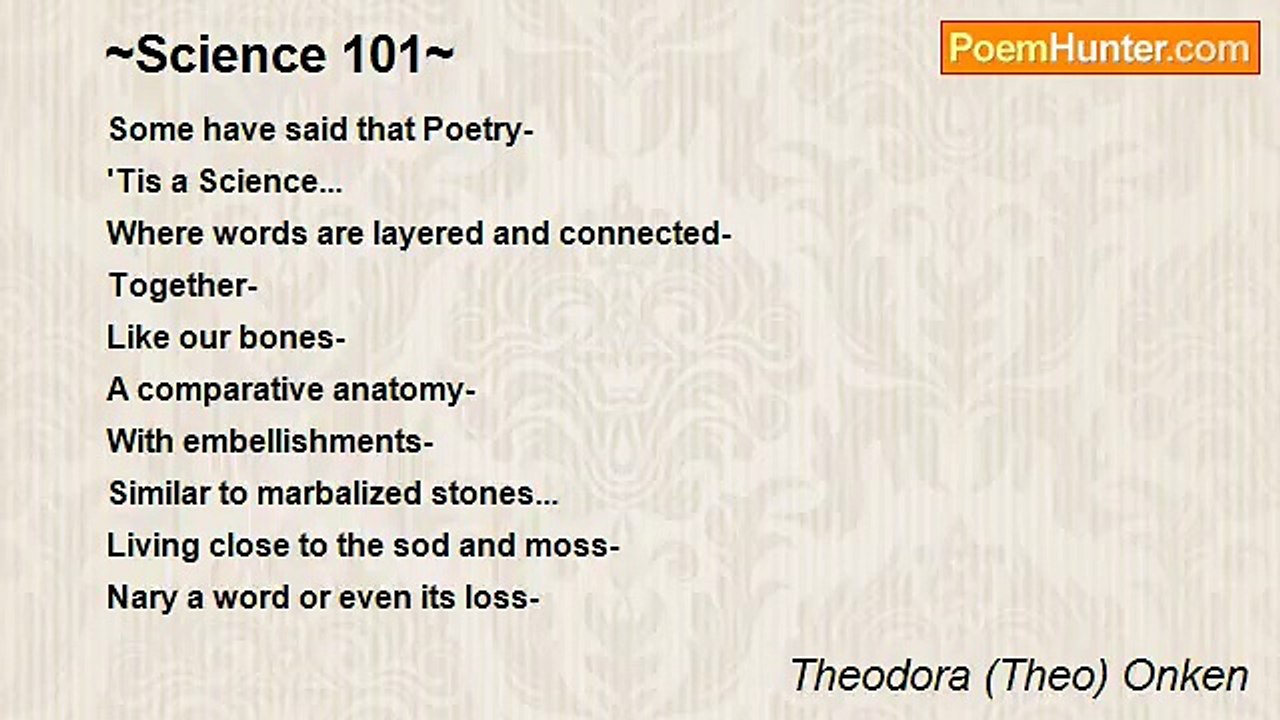 Theodora (Theo) Onken - ~Science 101~