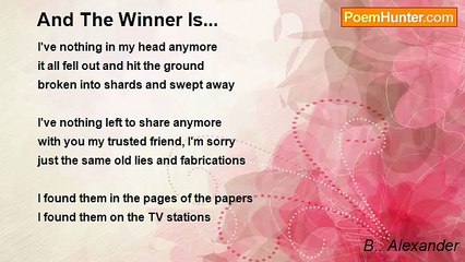 B.. Alexander - And The Winner Is...