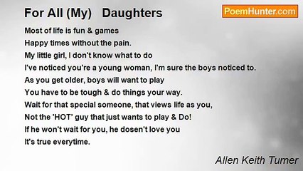 Allen Keith Turner - For All (My)   Daughters