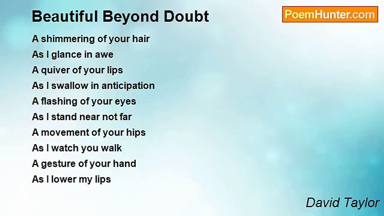 David Taylor - Beautiful Beyond Doubt