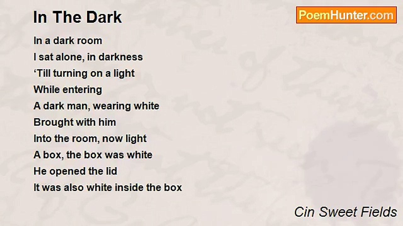Cin Sweet Fields - In The Dark