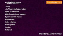 Theodora (Theo) Onken - ~Meditation~