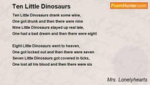 Mrs. Lonelyhearts - Ten Little Dinosaurs