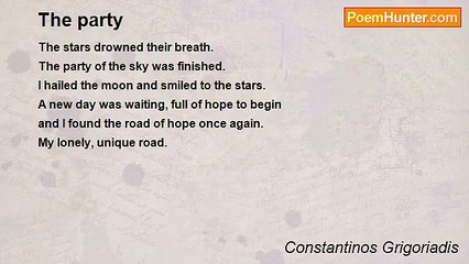 Constantinos Grigoriadis - The party