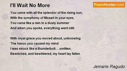 Jemarie Ragudo - I'll Wait No More