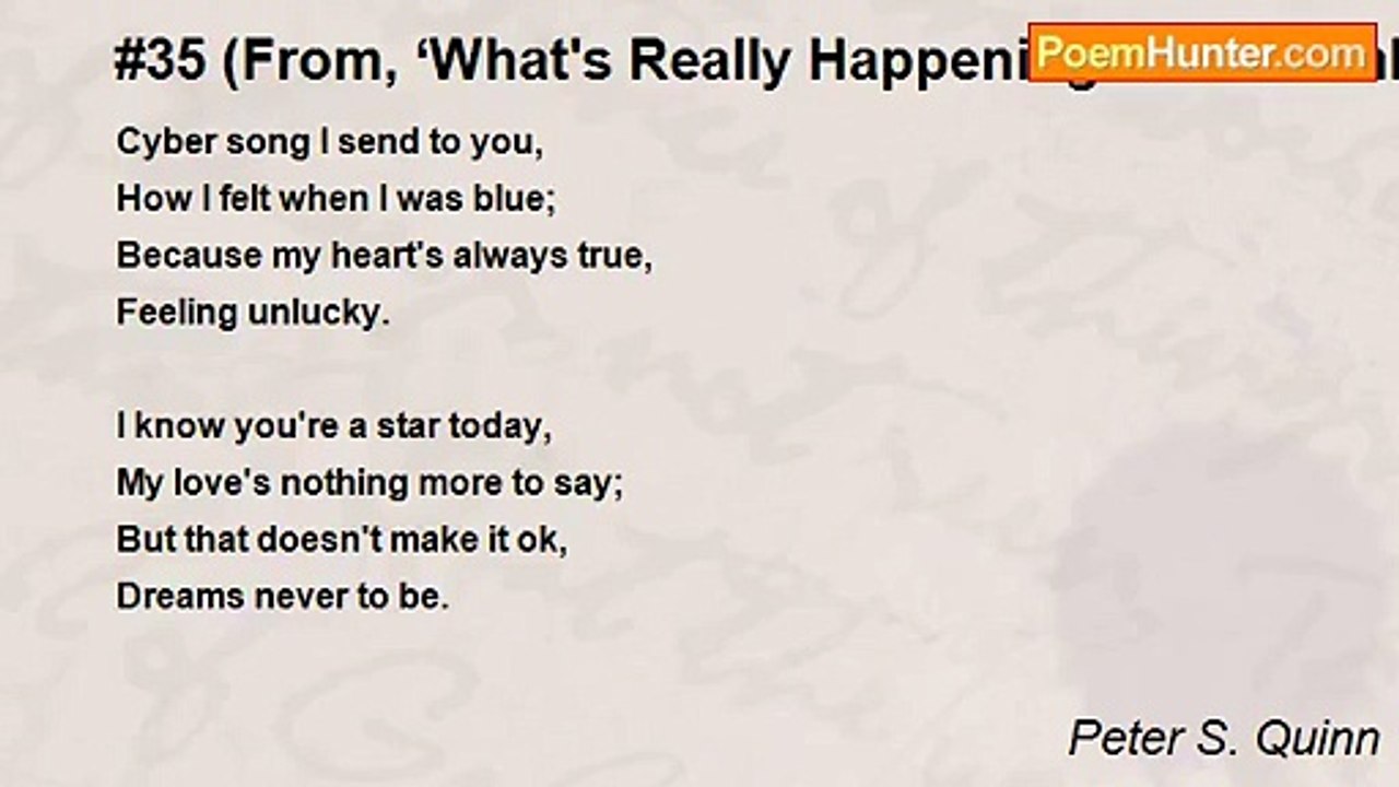 Peter S. Quinn - #35 (From, ‘What's Really Happ...