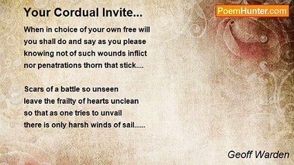 Geoff Warden - Your Cordual Invite...