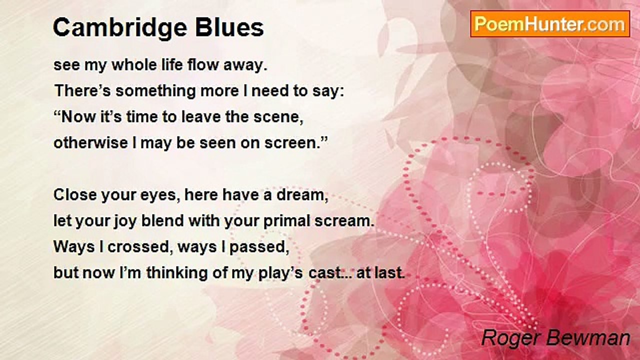Roger Bewman - Cambridge Blues