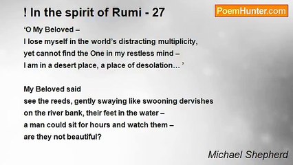 Michael Shepherd - ! In the spirit of Rumi - 27