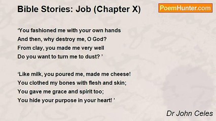 Dr John Celes - Bible Stories: Job (Chapter X)