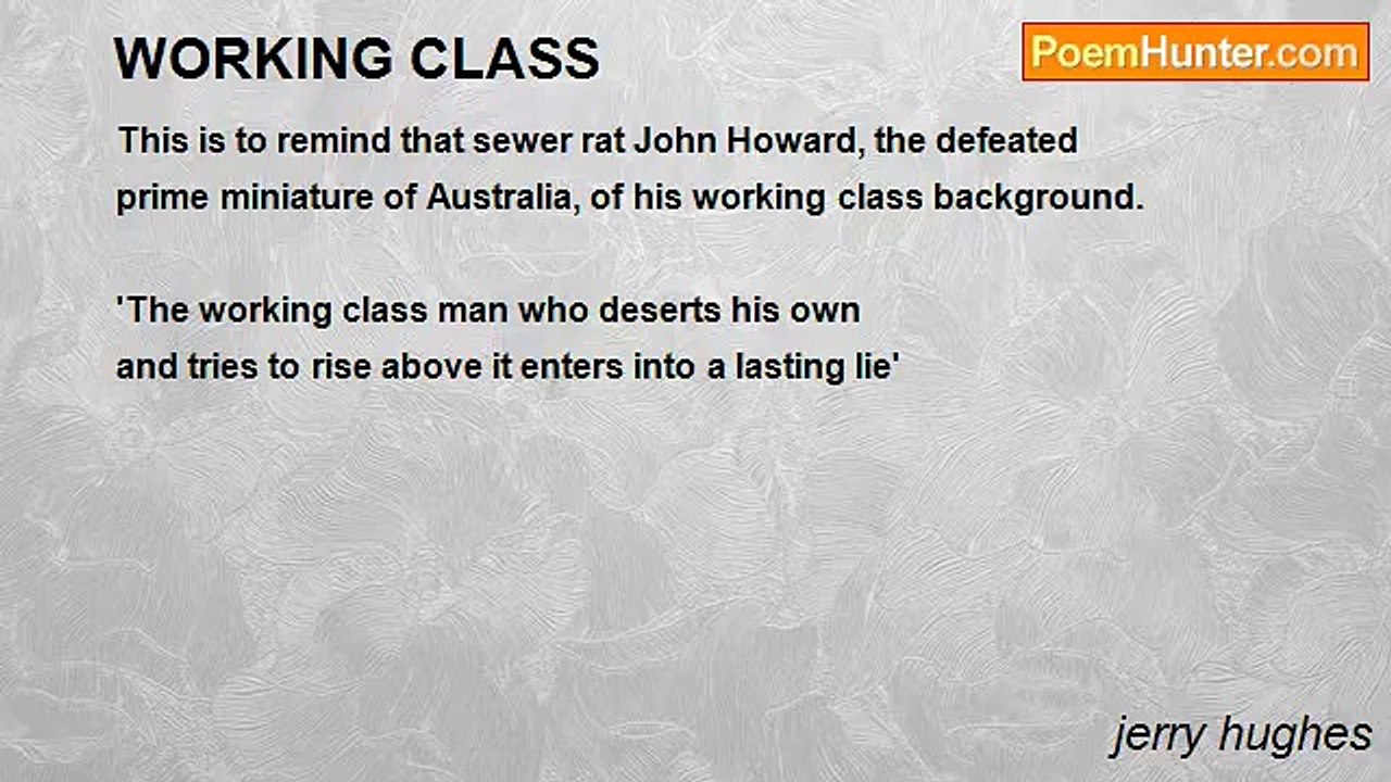 jerry hughes - WORKING CLASS