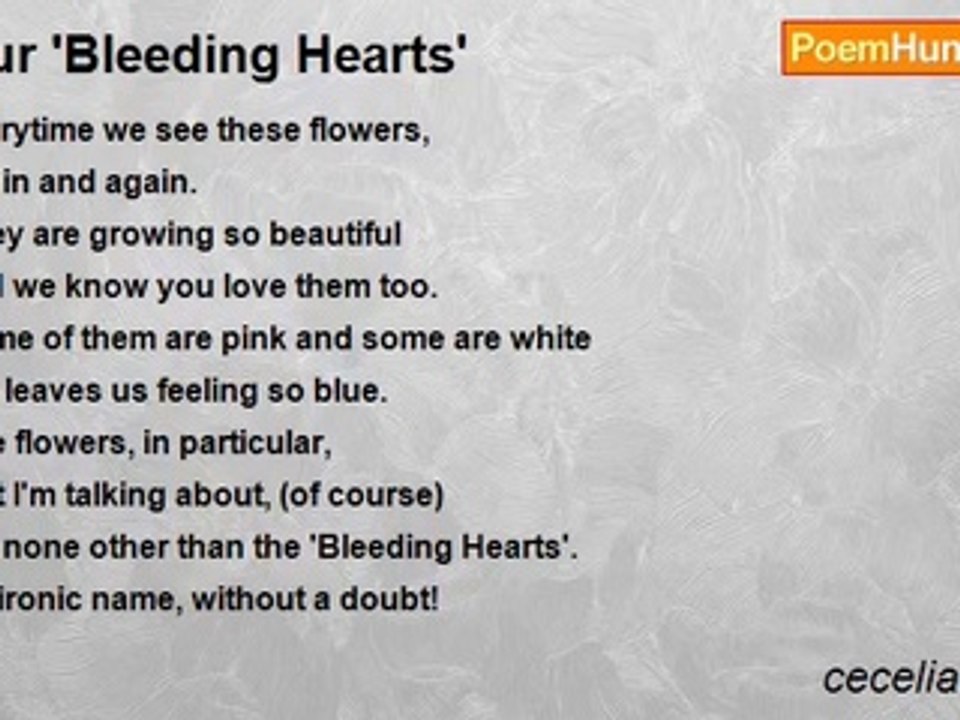 cecelia warner - Our 'Bleeding Hearts'