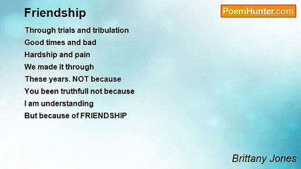 Brittany Jones - Friendship