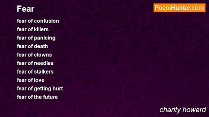 charity howard - Fear