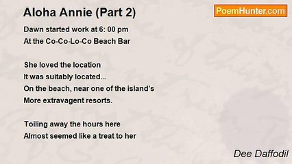 Dee Daffodil - Aloha Annie (Part 2)