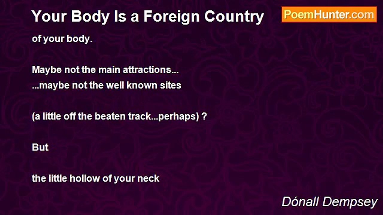 Dónall Dempsey - Your Body Is a Foreign Country