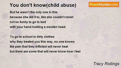 Tracy Rollings - You don't know(child abuse)
