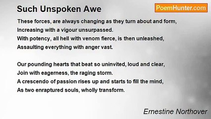 Ernestine Northover - Such Unspoken Awe