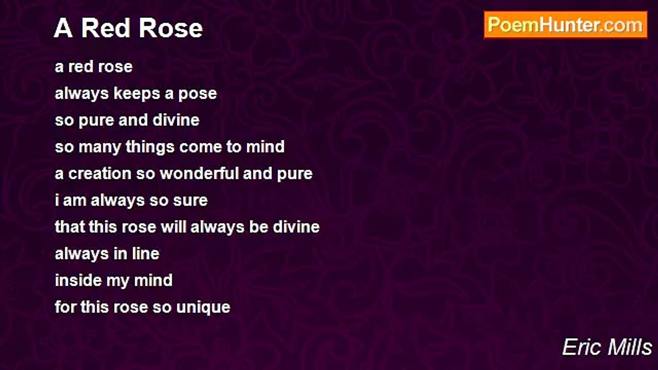 Eric Mills - A Red Rose