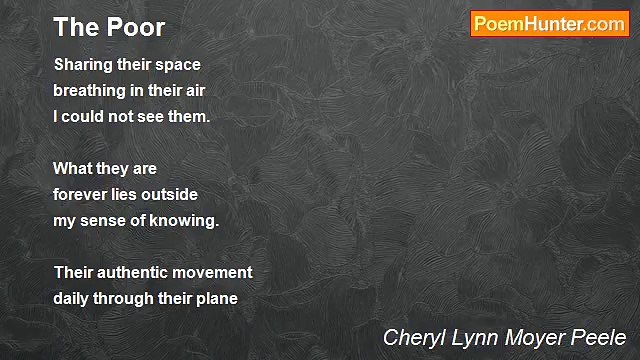 Cheryl Lynn Moyer Peele - The Poor