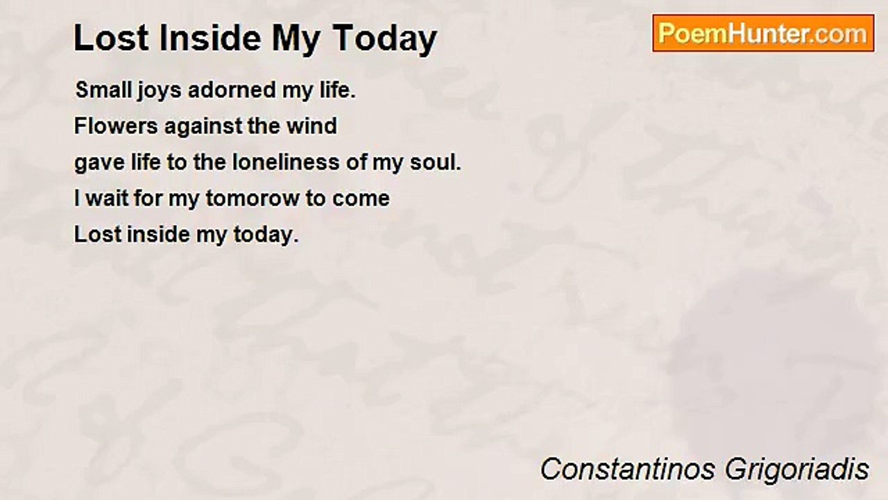 Constantinos Grigoriadis - Lost Inside My Today