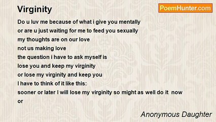 Anonymous Daughter - Virginity