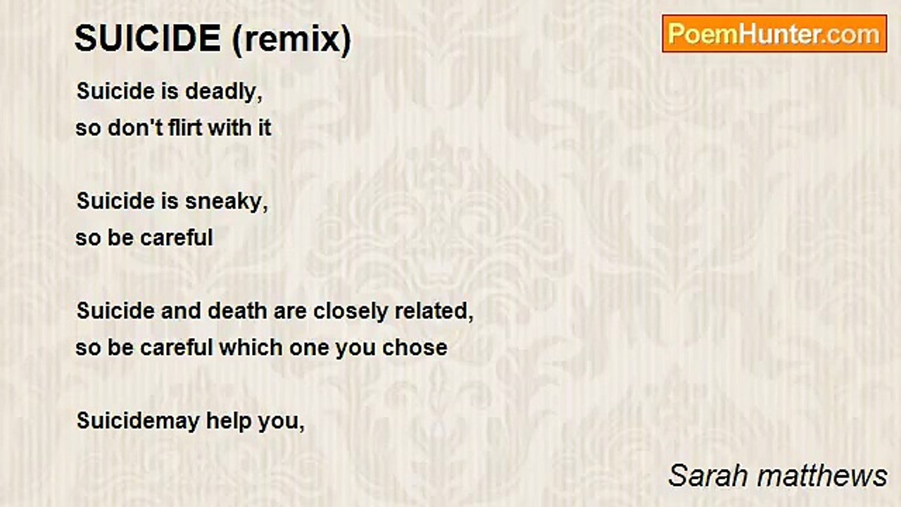 Sarah matthews - SUICIDE (remix)