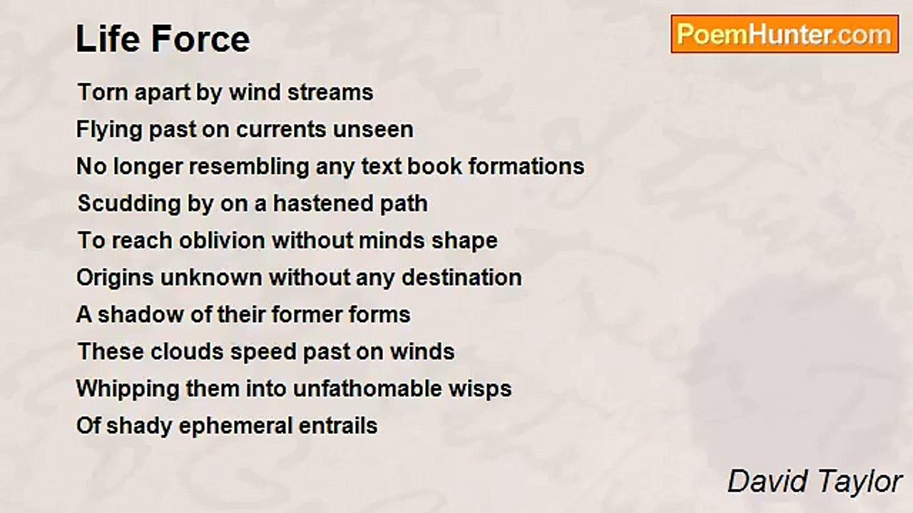 David Taylor - Life Force