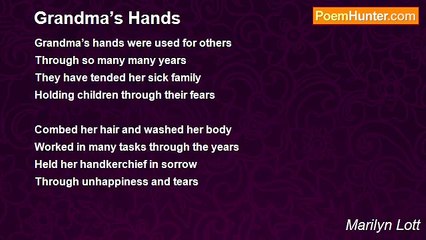 Marilyn Lott - Grandma’s Hands