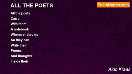 Aldo Kraas - ALL THE POETS