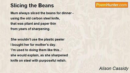 Alison Cassidy - Slicing the Beans