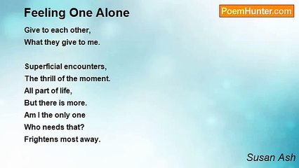 Susan Ash - Feeling One Alone