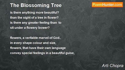 Arti Chopra - The Blossoming Tree