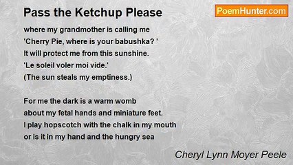 Cheryl Lynn Moyer Peele - Pass the Ketchup Please